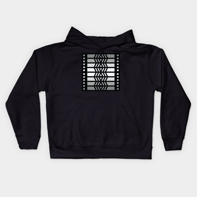 “Dimensional Surveillance” - V.1 Grey - (Geometric Art) (Dimensions) - Doc Labs Kids Hoodie by Doc Labs